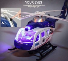 police Helicopter 911 with sound Flashing top lights, Bump & go 3+ ages