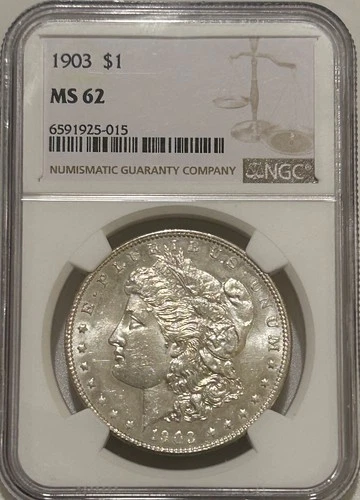 1903 P Morgan Silver Dollar NGC MS62 Better Date Morgan