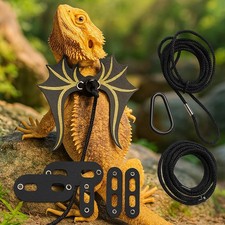 Bearded Dragon Wing Harness Leash Set Accessories Adjustable Reptile Costume NEW