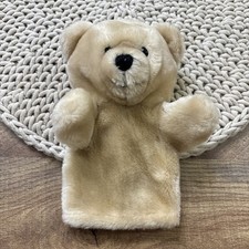 Vintage Dakin Tan Teddy Bear Plush Hand Puppet 8 1988