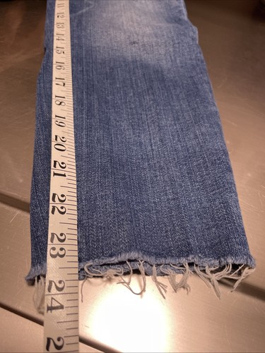 J Crew Damen Gr. 28 P Distressed dunkle Waschung Stretch Cropped Jeans - Bild 9 von 9
