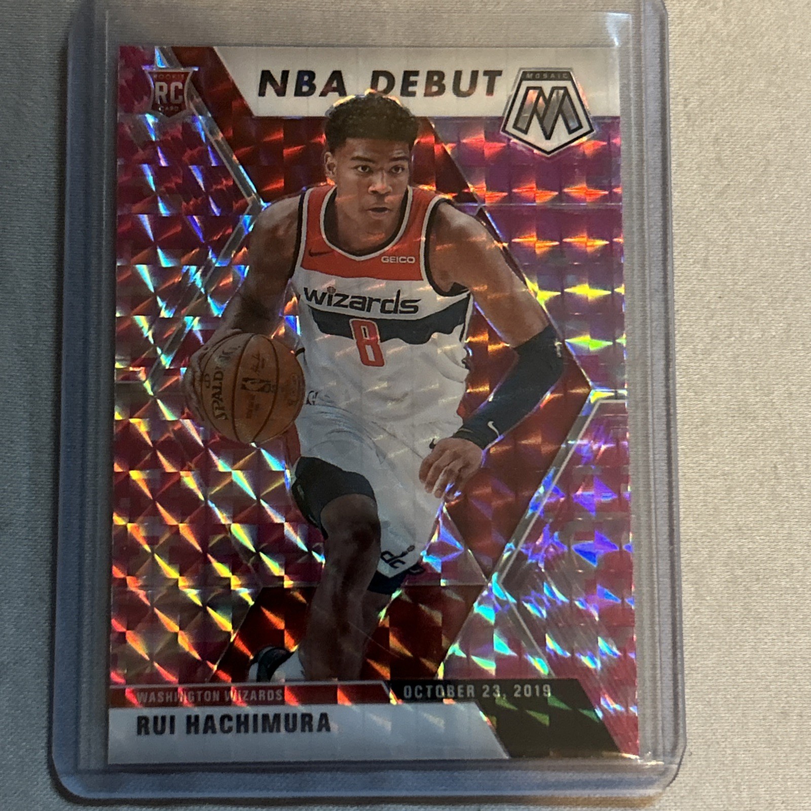 2019-20 Panini Mosaic - NBA Debut Rui Hachimura #275 Pink Camo Prizm (RC)