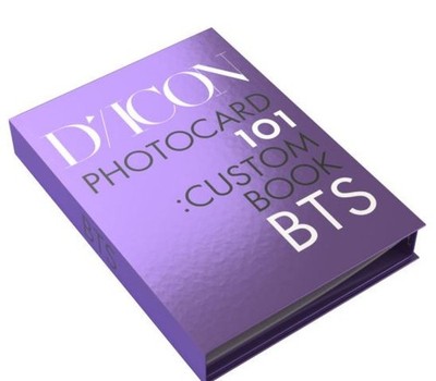 DICON BTS PHOTOCARD 101 CUSTOM BOOK BEHIND BTS since 2018-2021 in USA.