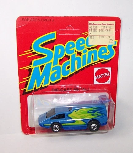HOT WHEELS Mattel Vintage BW Blackwall Speed Machines SPOILER SPORT "BLUE BASE"