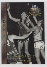 1996 Topps Stars Golden Season Finest Atomic Refractor Bob Pettit #85 HOF m1k