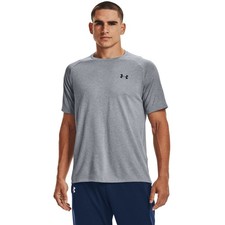 Under Armour Men's Tech 2.0 Short-Sleeve T-Shirt Steel Light Heather/Black Small