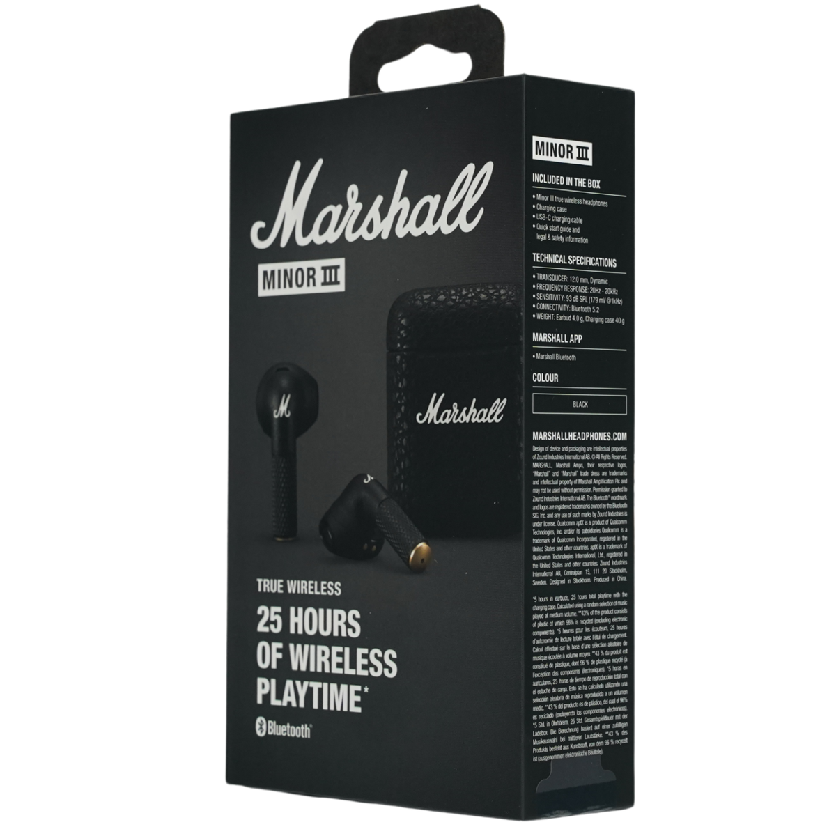 Marshall Minor III True Wireless In-Ear Headphones - Black