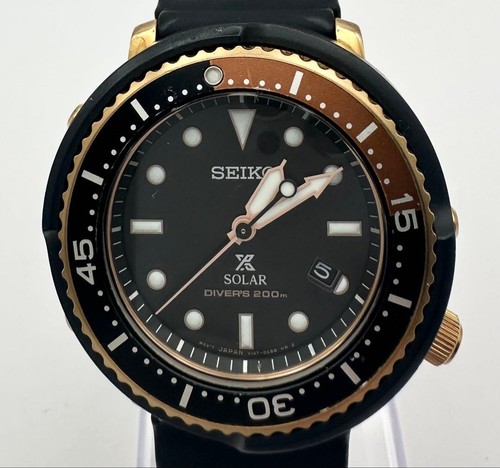 Seiko Prospex V147-0CH0 Édition Limitée Journal Standard Date Solaire Montre - Photo 3 sur 10