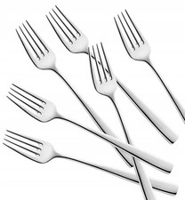 12x Stainless Steel Dinner Forks Bulk - Polished Finish