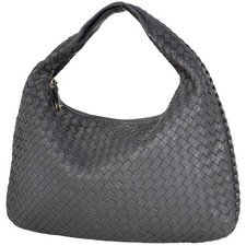 BOTTEGAVENETA Intrecciato Shoulder Bag Hobo Hand Bag Shoulder Bag leather Gr...