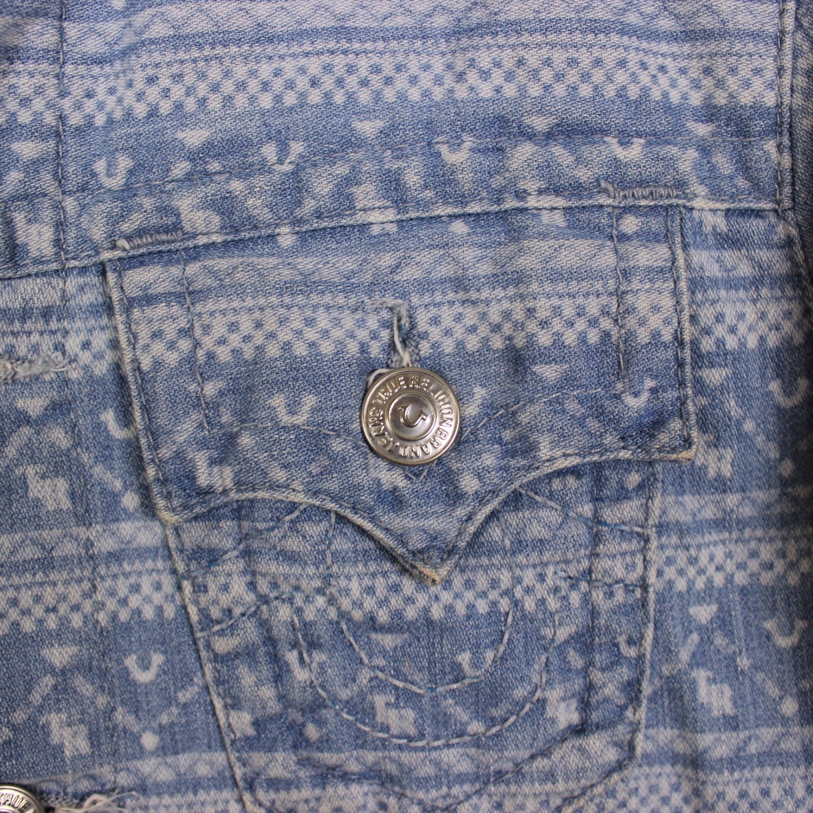 True religion Trucker jacket ikat monogram thumbnail 7