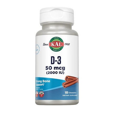 D-3 Cinnamon 100 Chews 50 Mcg by Kal
