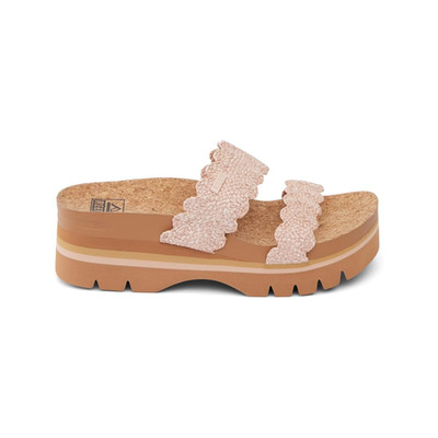 Reef Cushion Vista Higher Women's Platform Sandals - Scalopped Rose