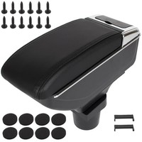 Toyota Yaris II 06-12 Armlehne Mit Schwarzem Kunstleder + Montageset