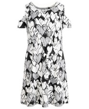 Epic Threads Big Kid Girls Printed Cold Shoulder Dress Size S