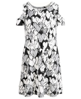 Epic Threads Big Kid Girls Printed Cold Shoulder Dress Size S