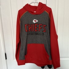 Fanatics Kansas City Chiefs Men's XL Red Gray Sweatshirt Hoodie NFL Football