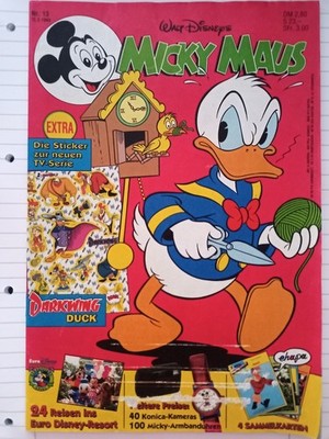 Mickey Mouse Magazine Issue 13 3/25/1993 - Walt Disney Comic Ehapa Publisher