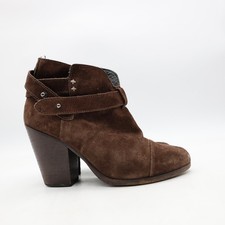 Rag Bone Boots Women's Size EU 35 Brown Suede Ankle Bootie ITALY