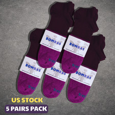 Bombas Women  s Ankle Socks Size S M L 1-3-5 Pair Purple Color Cushioned Comfort