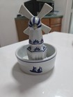 Windmill Trinket Bowl/Dish Blue and White 7'' — photo 6