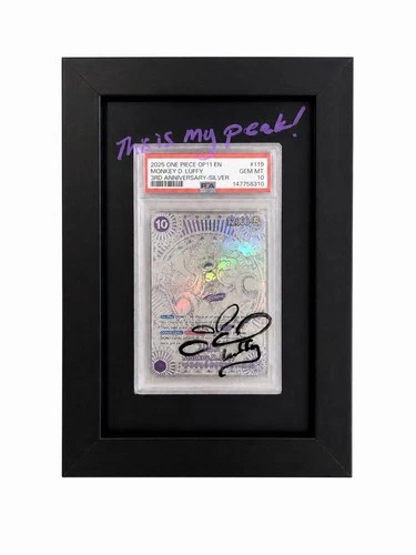 Bandai Monkey.D.Luffy OP05-119 Fist of Divine Speed Secret Foil PSA 10 Autograp…