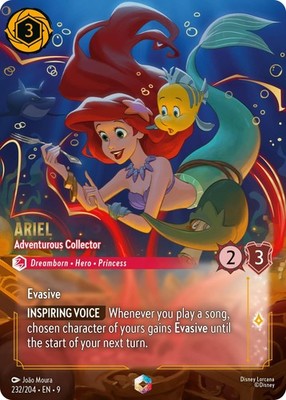 Ariel - Adventurous Collector (Enchanted) 232/204 Fabled Holo NM