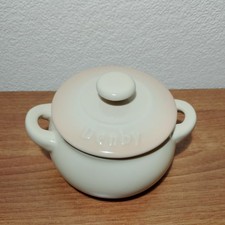 Denby Mini Casserole Dish & Lid Cream Oven Microwave Dishwasher Freezer Safe