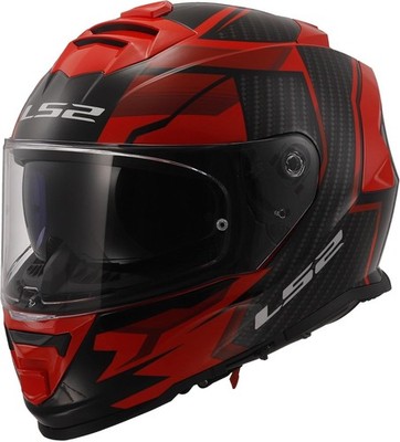 Integralhelm Ls2 Ff800 Storm II Tracker schwarz rot glänzend
