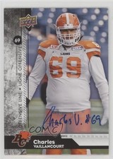 2018 Upper Deck CFL Auto Charles Vaillancourt #179 Auto z5t