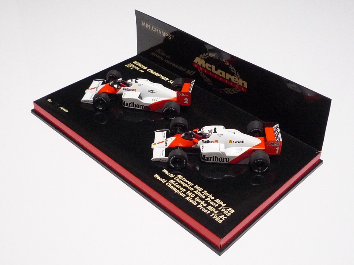 ミニチャンプス F1 1/43 マクラーレン MP4/2C プロスト イギリス MINICHAMPS 1:43 McLAREN MP4/2B, MP4/2C A. PROST WORLD