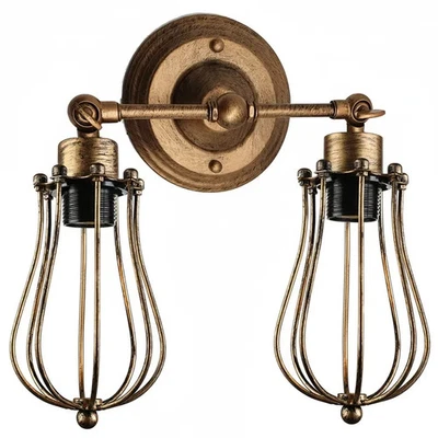 E27 Wandlampe Deckenleuchte Retro Vintage Schwarz Wand-Spot Industrie-Lampe Flur - Bild 1 von 4