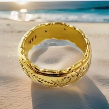 14K Gold Ring, Jewellery, Wedding Engagement Ring, Size UK (S), US 9