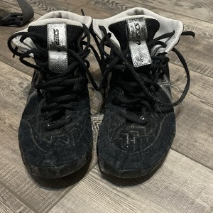 ASICS Cael V5.0 Wrestling Shoes Black/Silver Men's US 9.5 EU 43 J60TY