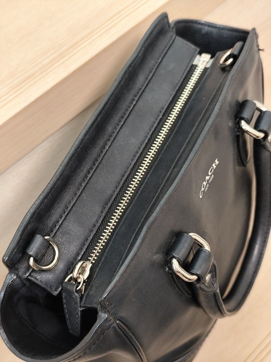 COACH Mini Bag Handbag Black Leather 11a thumbnail 7