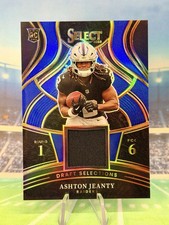 2025 Select Rookie Patch RC Ashton Jeanty Blue Prizm Draft Selections Raiders