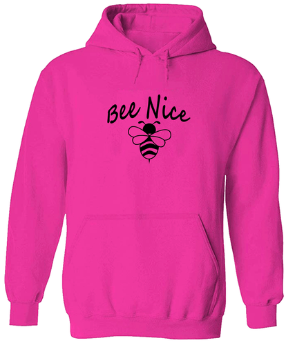 Bee Nice Unisex Pullover Hoodie Sweater Herren Damen Sweatshirt Geschenk Print Freundlichkeit - Bild 19 von 21