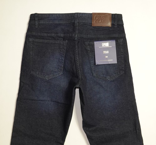 $295 NEW Cavalli Class Denim Jeans Size W30xL32 Regular-Straight 98% Cotton - Picture 3 of 11