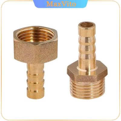 Brass Pipe Fitting BSP Male Female Thread Connector Hose Barb Tail Connector