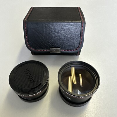 Vintage Colcoat Wide Angle Converter Lens 0.7 x  + X1.4  Camera ITV Japan FF 70