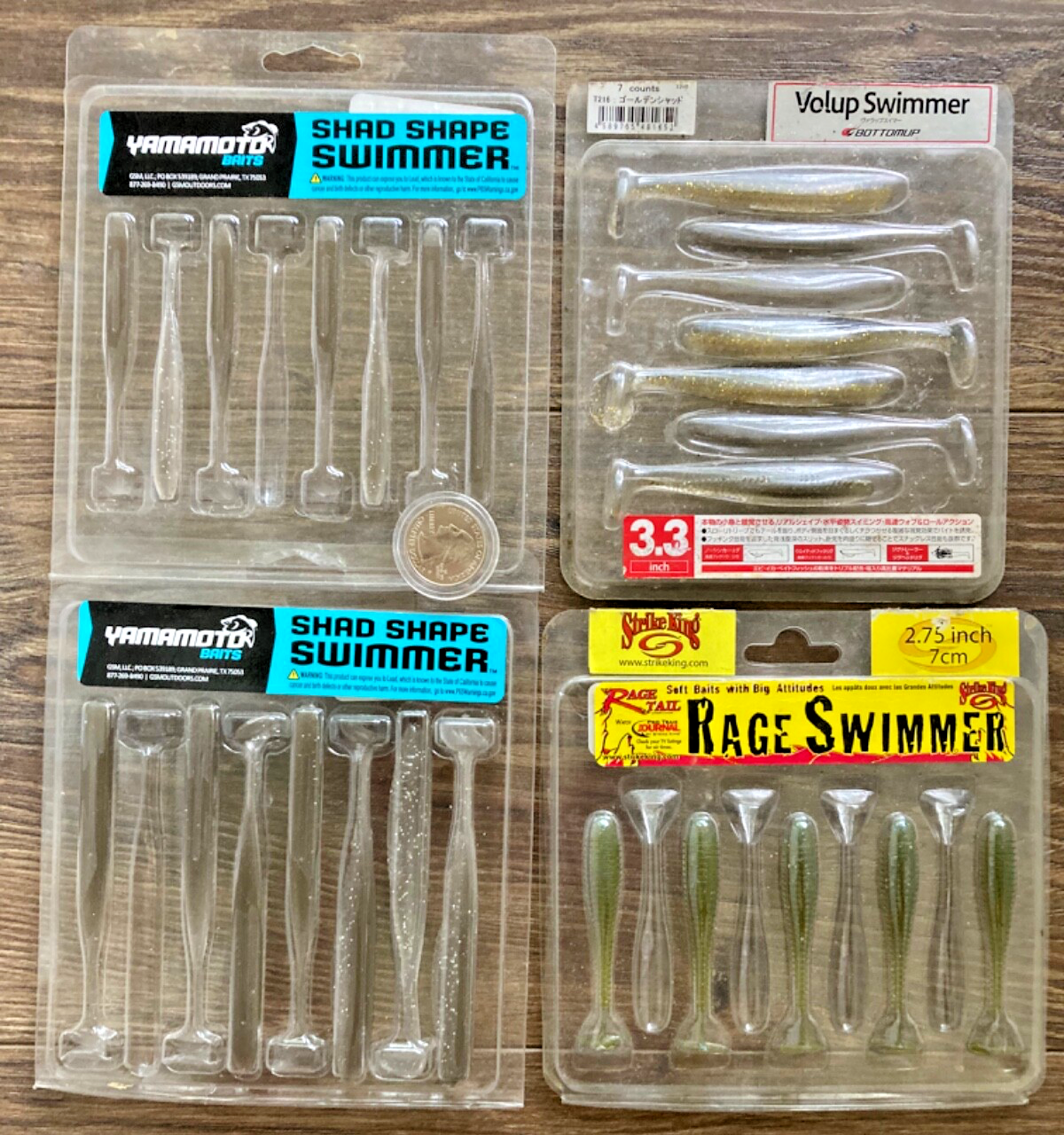 23 New Swimbait Lot - Yamamoto, Rage, Strike King Fishing Lures