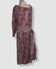 $780 Nackiye Women's Purple Patmos One-Shoulder Kaftan Dress Size FR 38/US 6