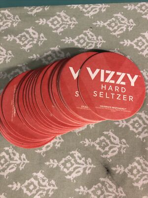 20 Vizzy Hard Seltzer 2020 Bar Coasters - Great For The Home Bar/Cave!