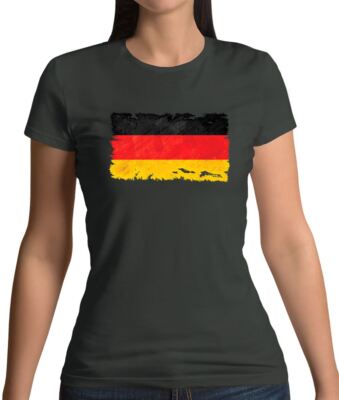 Deutschland Grunge Style Flagge - Damen T-Shirt - Deutsche Länderflaggen Reise Berlin