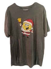 Old Navy Spongebob Christmas TEE T SHIRT Collectible XL Extra Large Nickelodeon
