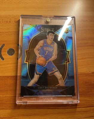 2022-23 Panini Select - Concourse Chet Holmgren #83 Light Blue Prizm # /299 (RC)