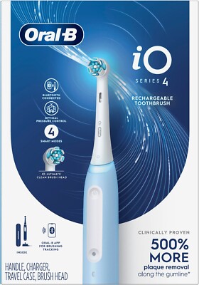 New Oral-B iO Series 4 Rechargeable Electric Toothbrush with Brush