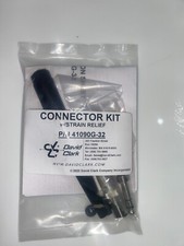 KIT CONECTOR REPUESTO ORIGINAL DAVID CLARK con alivio de tensión, p/n 41090G-32