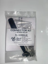 ORIGINAL DAVID CLARK REPLACEMENT CONNECTOR KIT w/ Strain Relief, p/n 41090G-32