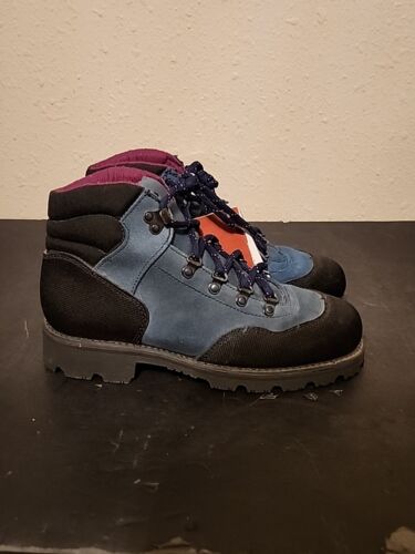 Vintage Red Wing Hiking Boots Blue Purple Black Steel Toe Women's Sz 8 B Retro - Picture 3 of 9